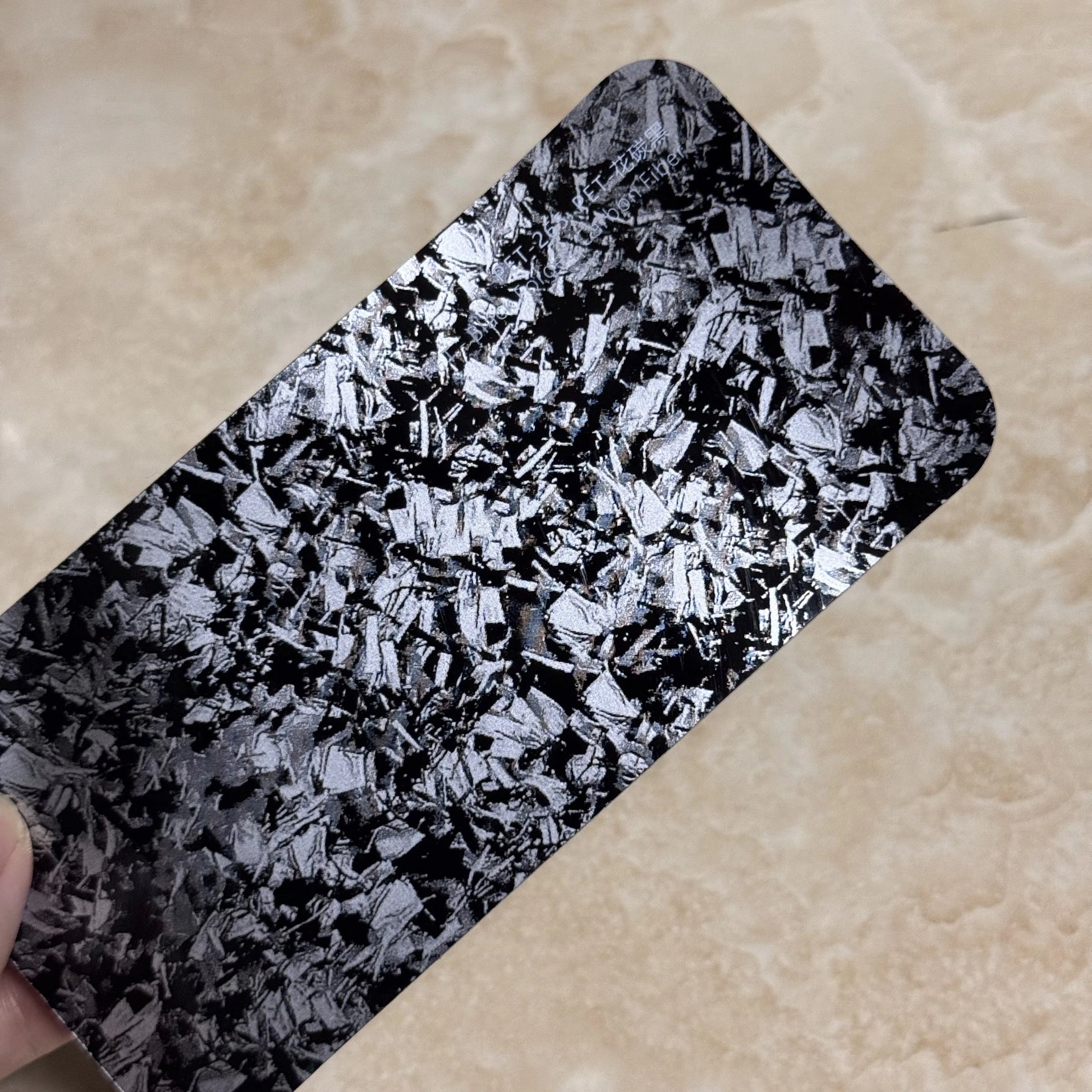 Satin chrome liquid grey