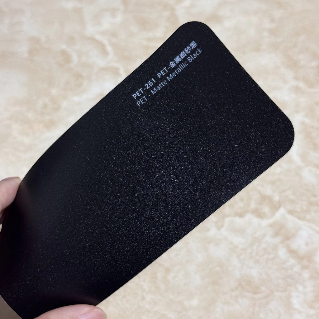 Matte metallic black