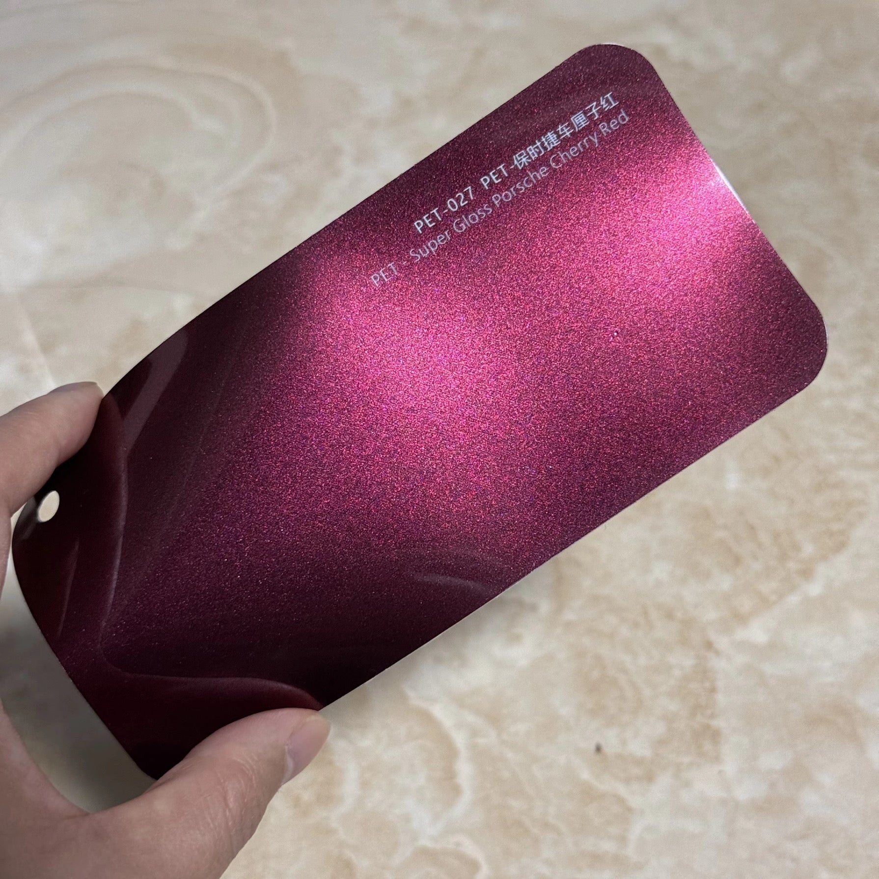 Super gloss Porsche cherry red