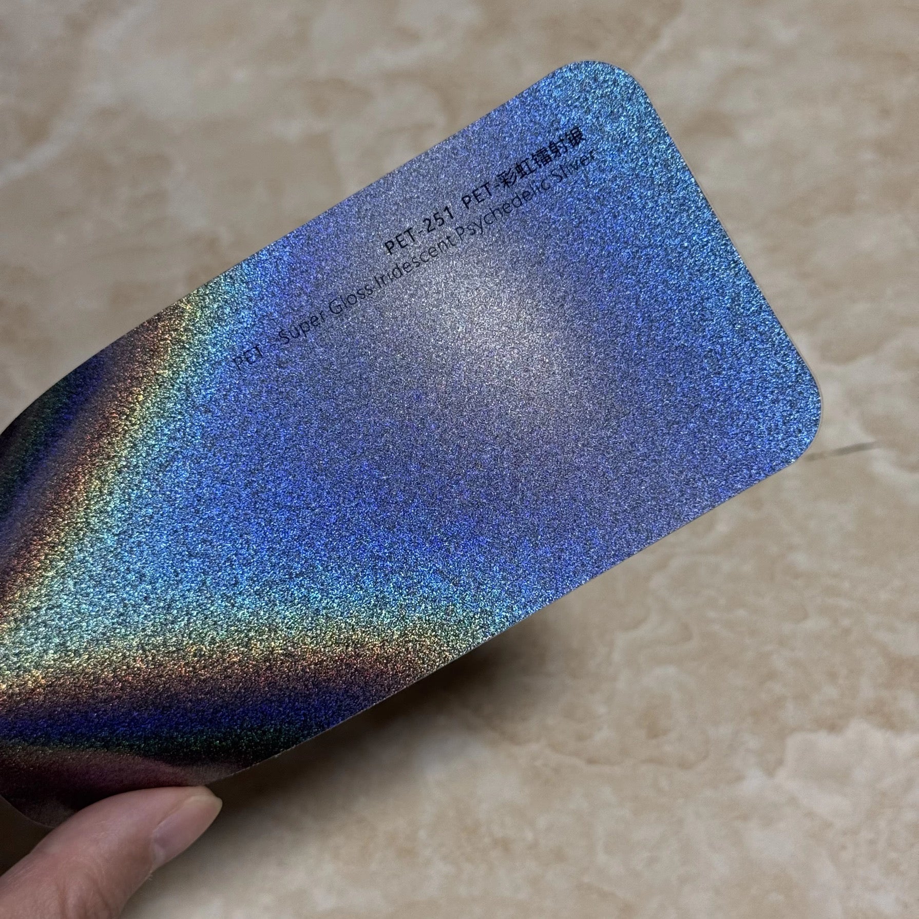 Super gloss psychedelic silver