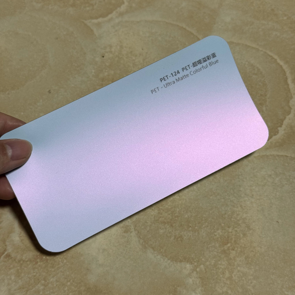 Ultra matte colorful blue