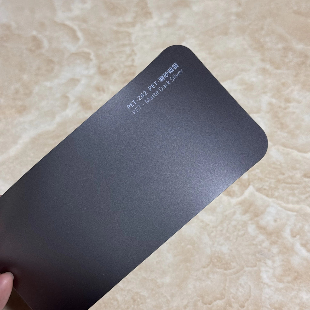 Matte dark silver